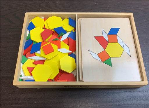 used Melissa & Doug Pattern Blocks And Boards