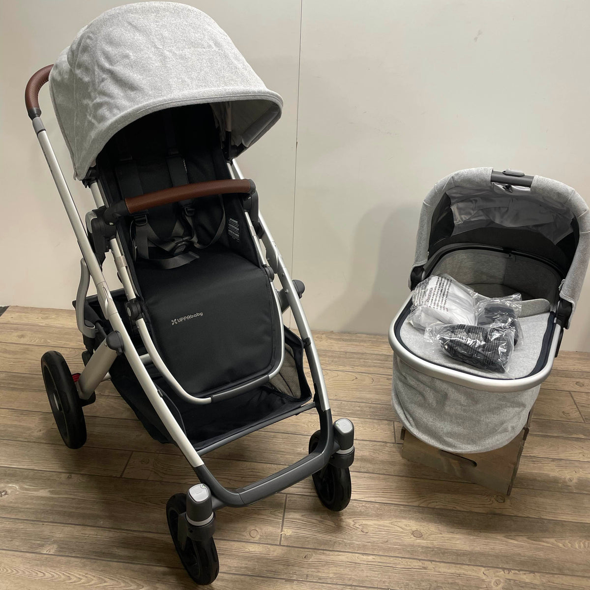 stella grey brushed melange uppababy UPPAbaby VISTA V2 Stroller, Stella (Grey Brushed Melange)