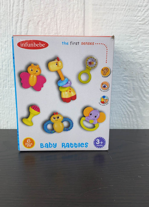used Infunbebe 6 Pack Rattles & Teether