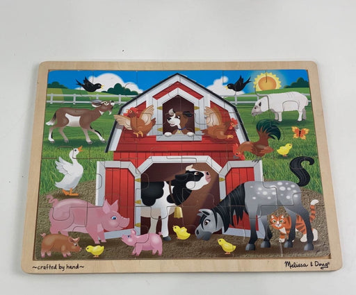 used Melissa & Doug 24-Piece Wooden Jigsaw Puzzle