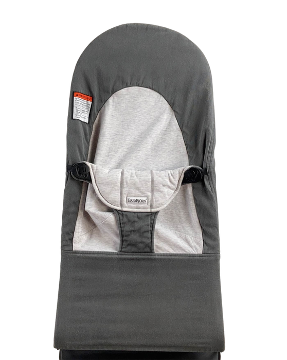 secondhand BabyBjorn Bouncer Balance, Dark Grey/Grey, Black Frame