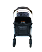 secondhand Wonderfold W4 Luxe Quad Stroller Wagon, Charcoal Grey with White Frame, 2023