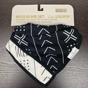 secondhand LouLou Lollipop Muslin Bandana Bib, Mud Cloth