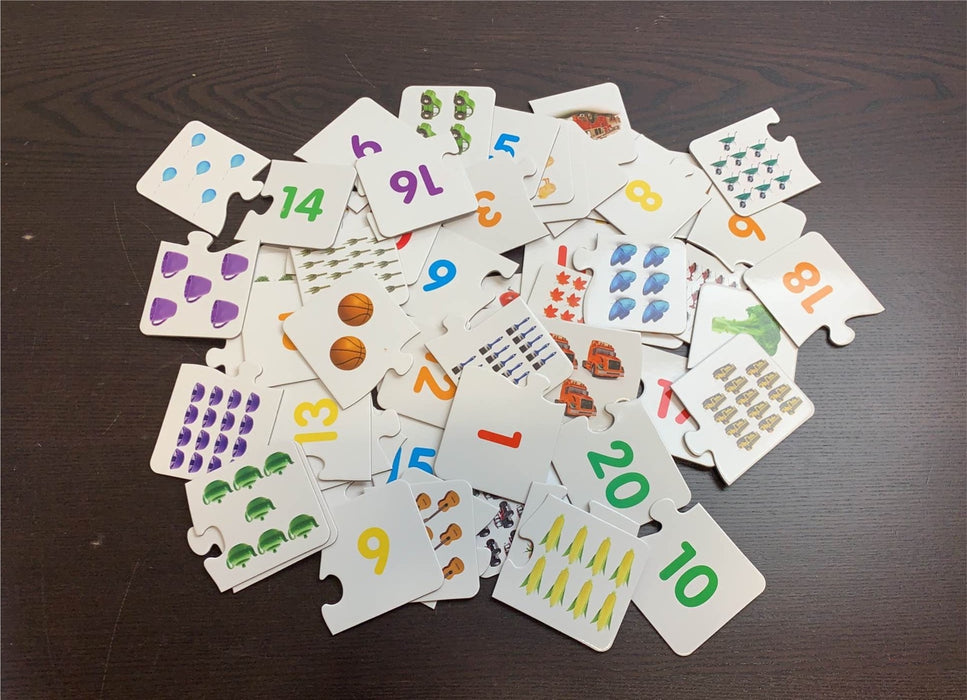 secondhand The Learning Journey Match It! Counting Puzzle Cards