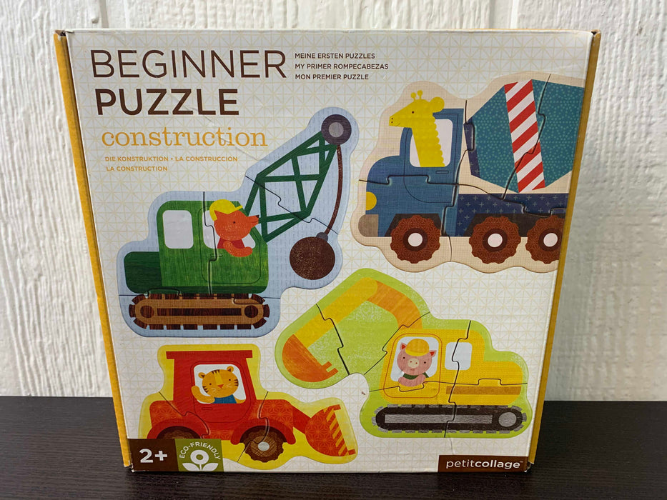 secondhand Petit Collage Beginner Jigsaw Floor Puzzle, Construction