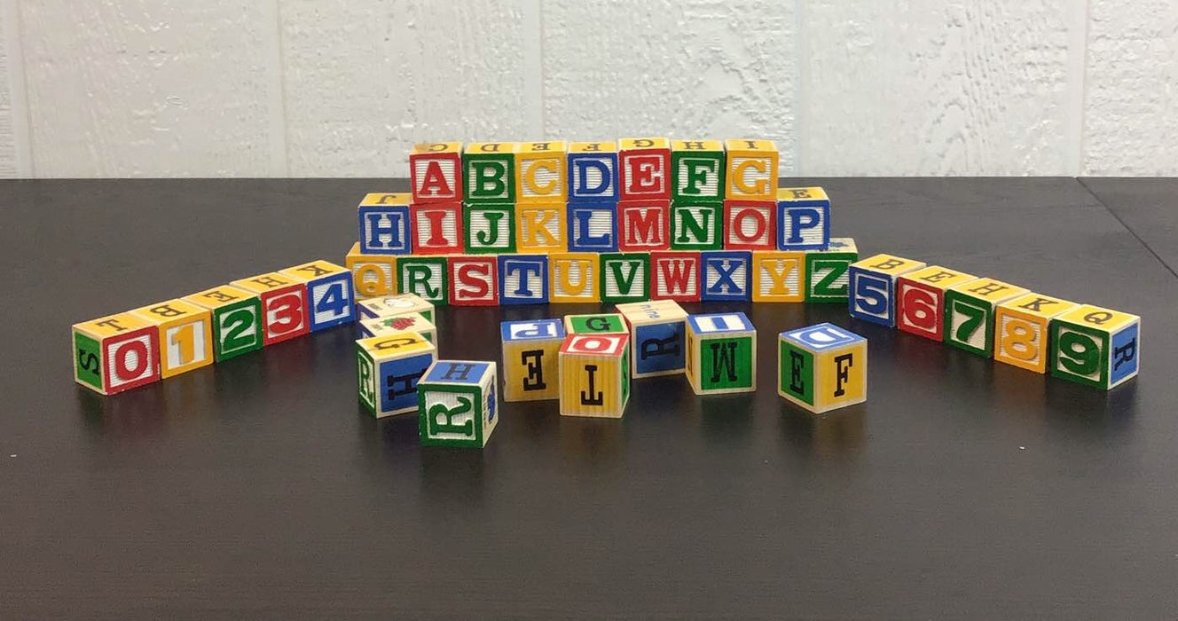 used Wood Alphabet Blocks