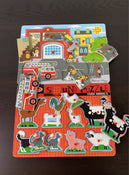 secondhand BUNDLE Melissa & Doug Wooden Puzzles, With Sound