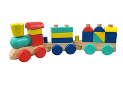 used Melissa & Doug Stacking Train Toddler Toy