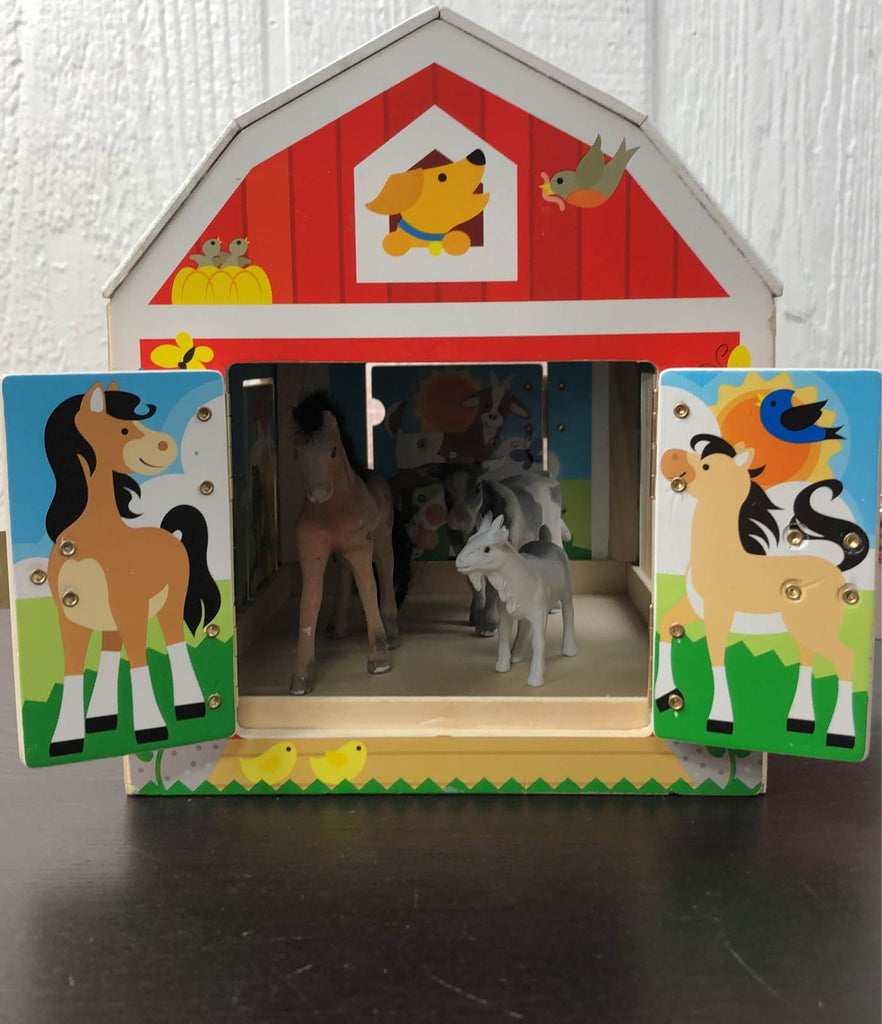 Melissa & Doug Wooden Latches Barn