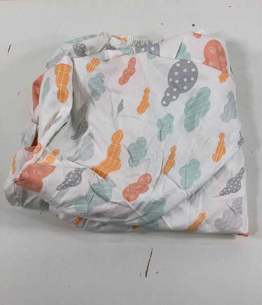 used Mini Crib Sheet, -Fitted