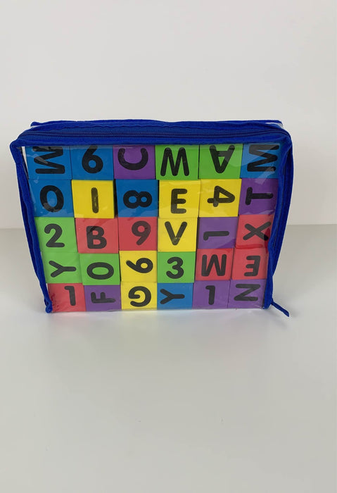 secondhand Verdes Alphabet & Numbers Foam Blocks