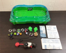 used BeyBlade Burst Turbo Slingshock Cross Collision Battle Set