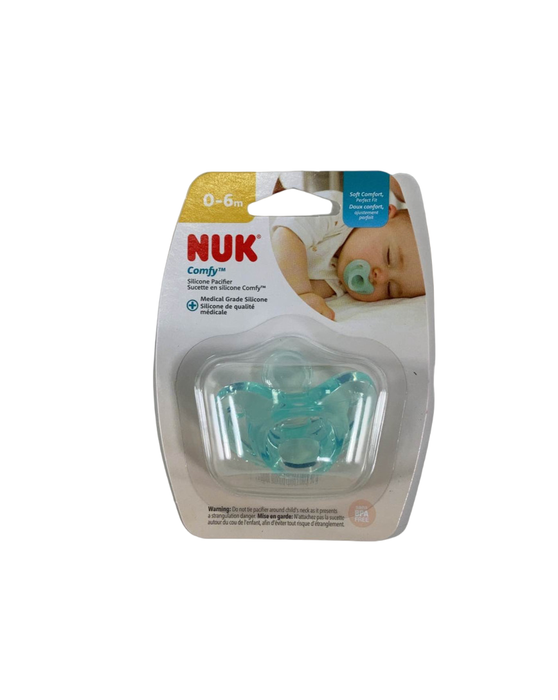 NUK Comfy Pacifier, 0-6 Months, Blue, 1 pack