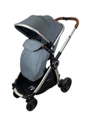 secondhand Mompush Ultimate 2 Baby Stroller with Bassinet, 2022, Grey with Silver Frame