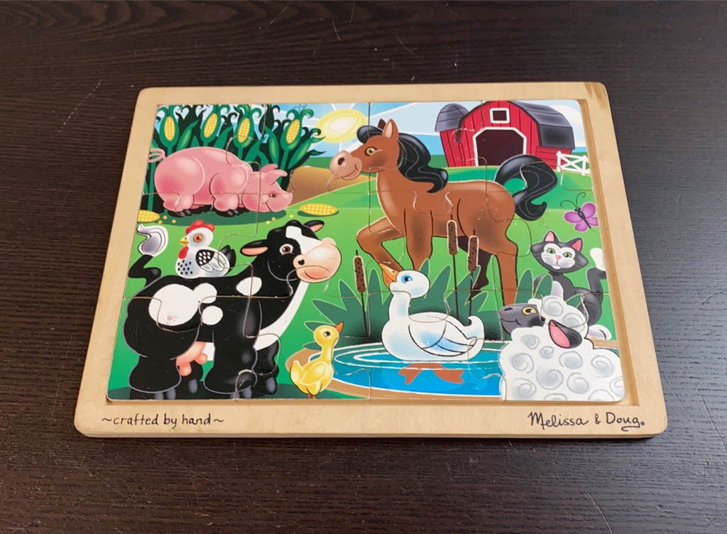 Melissa & Doug 12-Piece Wooden Jigsaw Puzzle