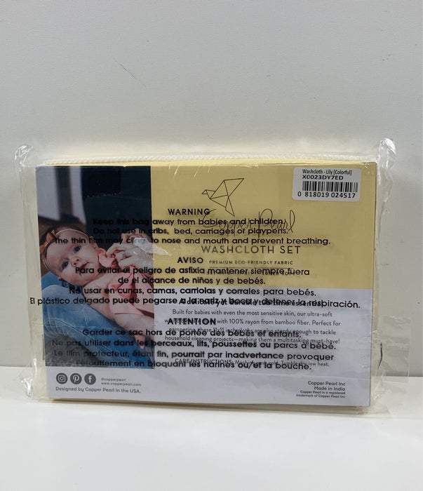 Shop Copper Pearl 6 Ultra Soft Washcloths, Lily at GoodBuy Gear
