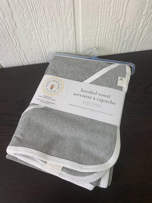 used Burt’s Bees Baby Hooded Towel, Heather Grey