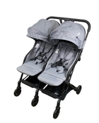 used Mompush Lithe Double Stroller, 2022, Grey