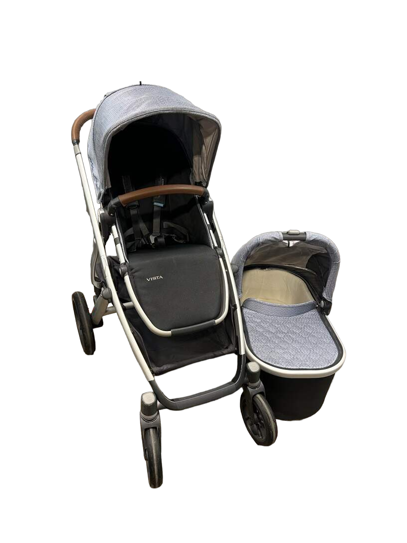 henry blue marl uppababy vista UPPAbaby VISTA Stroller, Henry (Blue Marl), 2017