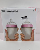 used Comotomo Bottles, 2 Pack, Pink, 8oz