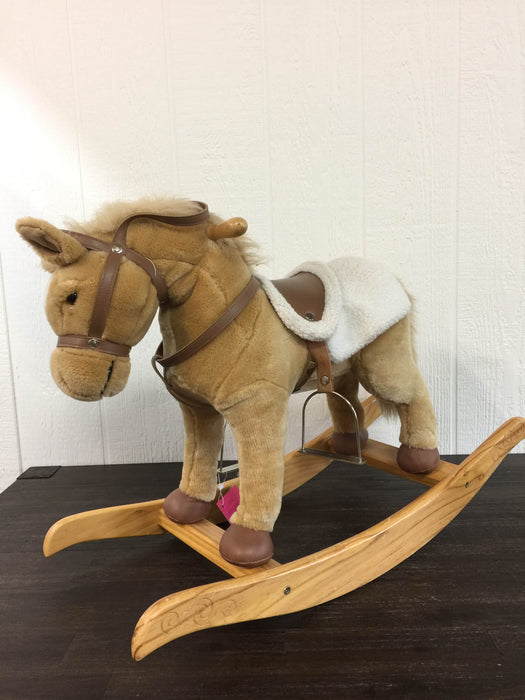 used Chrisha Playful Plush Rocking Horse