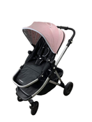 used Mockingbird Single Stroller, Bloom, 2022, Watercolor Drops, Silver With Black Leather