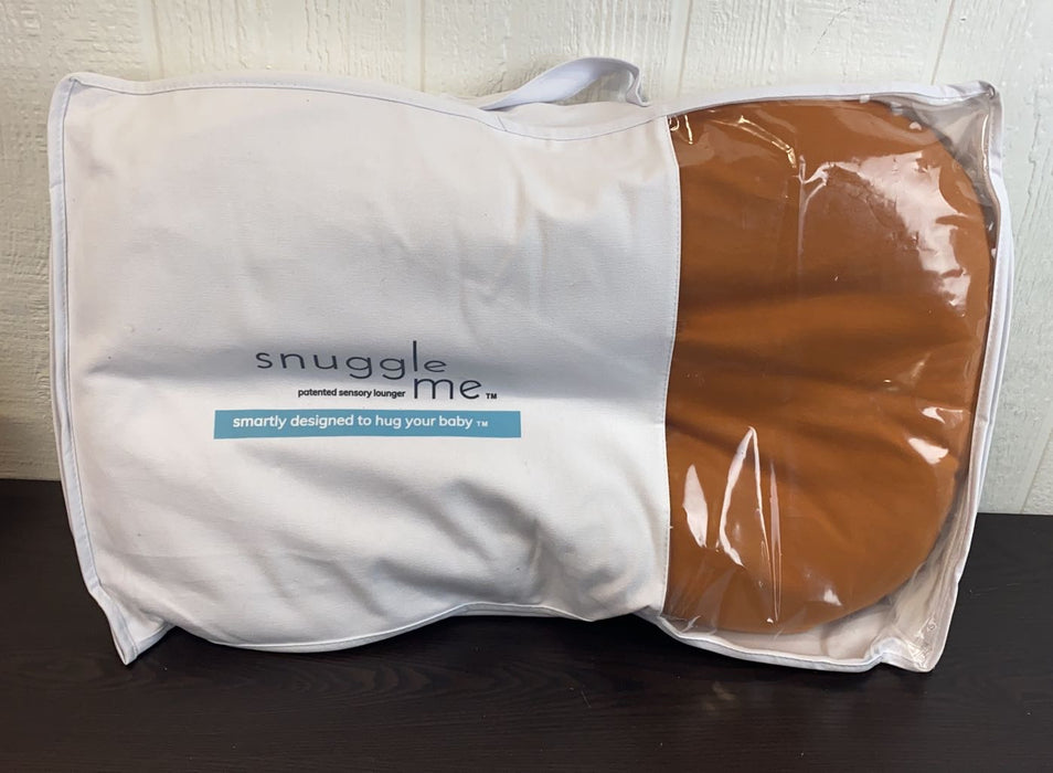 used Snuggle Me Organic Sensory Infant Lounger With Cover, Ember