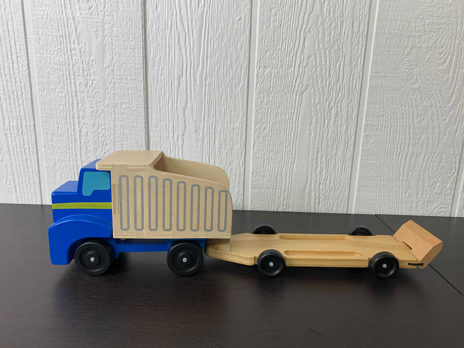 secondhand Melissa & Doug Dump Truck & Loader