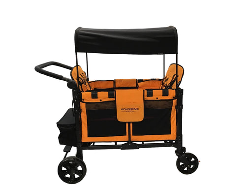 used Wonderfold Wonderfold W4 Elite Stroller Wagon, Sunset Orange, 2022