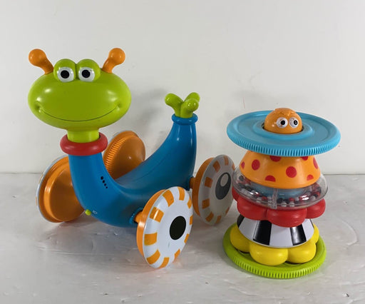 used Yookidoo Crawl And Go Snail Toy With Stacker