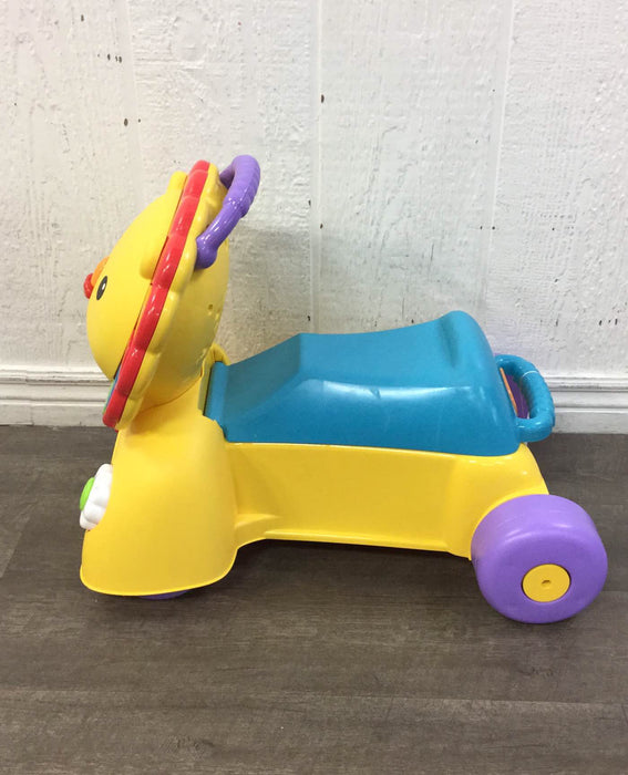 secondhand Fisher Price 3-in-1 Sit, Stride, and Ride Lion Toy