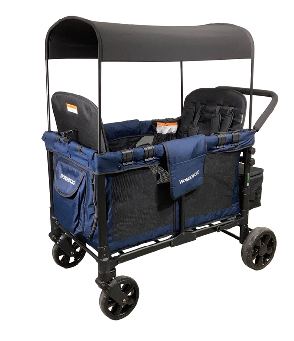 used Wonderfold W4 Multifunctional Quad Stroller Wagon, 2023, Noble Navy