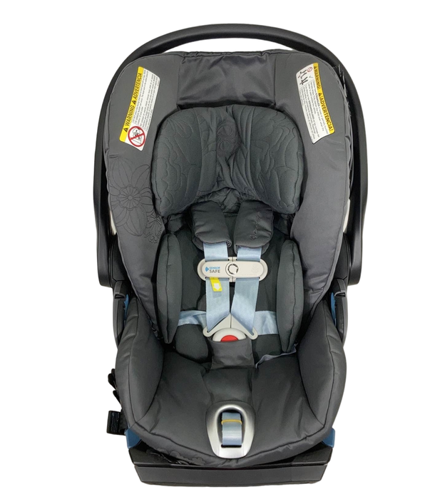 Cybex Cloud Q Infant Car Seat with SensorSafe, Simply Flowers Grey, 2021