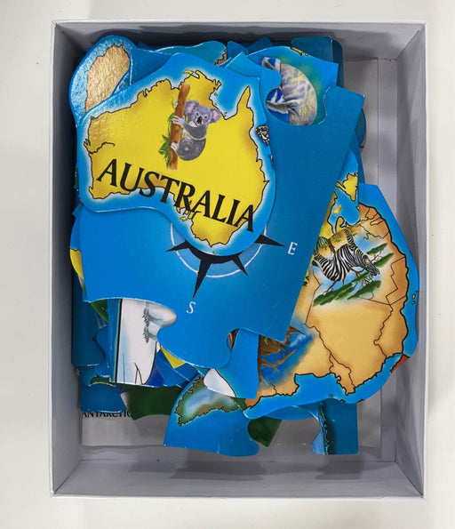 secondhand Melissa & Doug Floor Puzzle, World Map