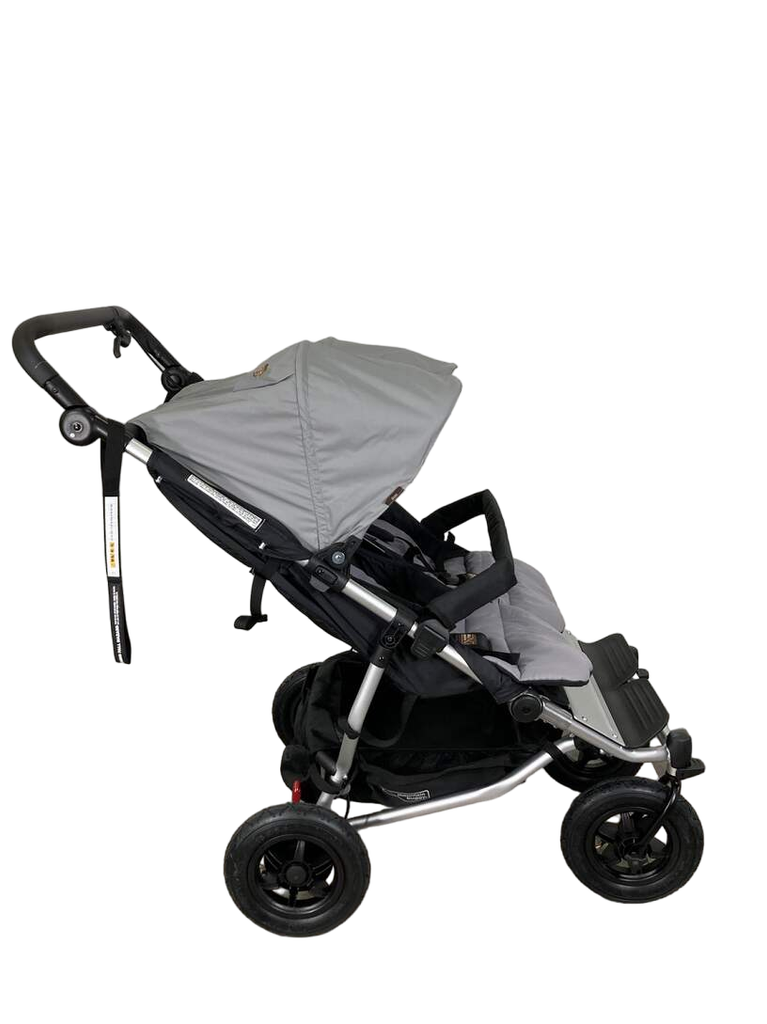 Mountain Buggy Duet Double Stroller, 2022, Silver