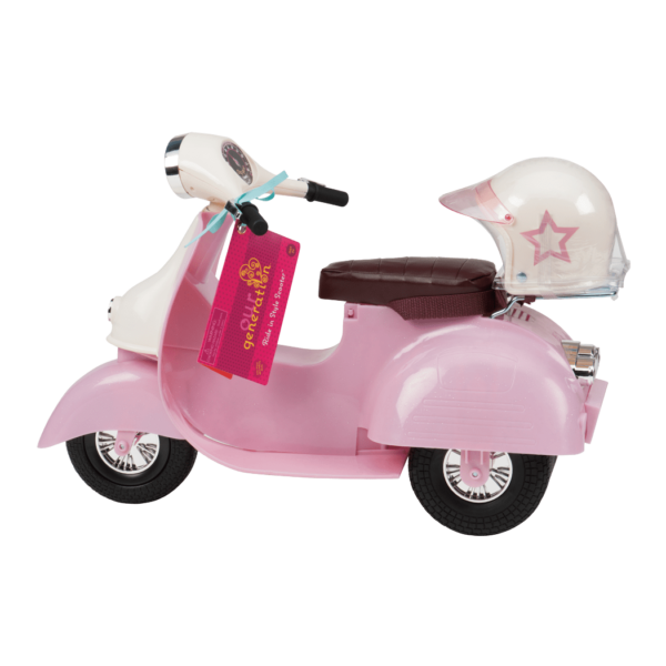 used Our Generation Ride in Style Scooter, Pink and Ivory