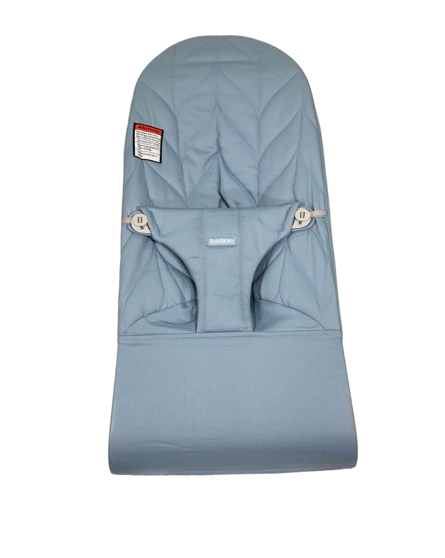 BabyBjorn Bouncer Bliss, Light Gray Frame, Cotton Petal Quilt, Sand Gray