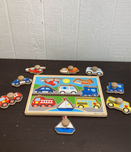 secondhand Melissa & Doug Jumbo Knob Puzzle