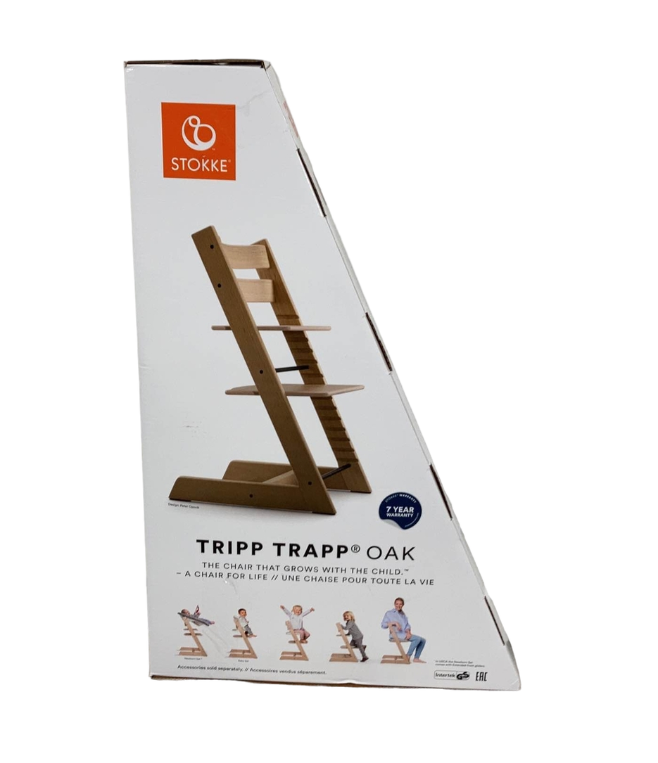 Stokke Tripp Trapp Complete High Chair, Oak Natural , Nordic Blue
