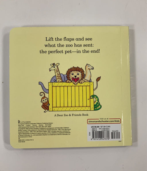 secondhand Dear Zoo, Board Book