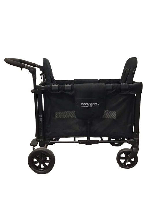 secondhand Wonderfold W2 Original Multifunctional Double Stroller Wagon, 2021, Black