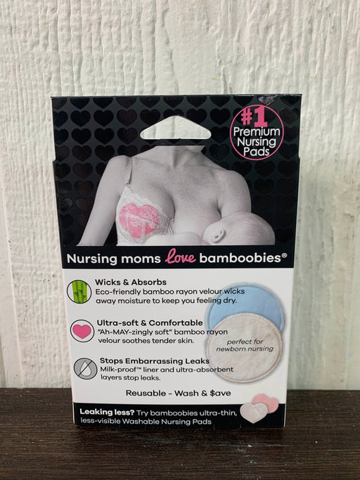 secondhand Bamboobies Overnight Washable Nursing Pads, 2 Pairs