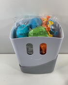 used Ubbi Bath Toy Drying Bin & Toys Set