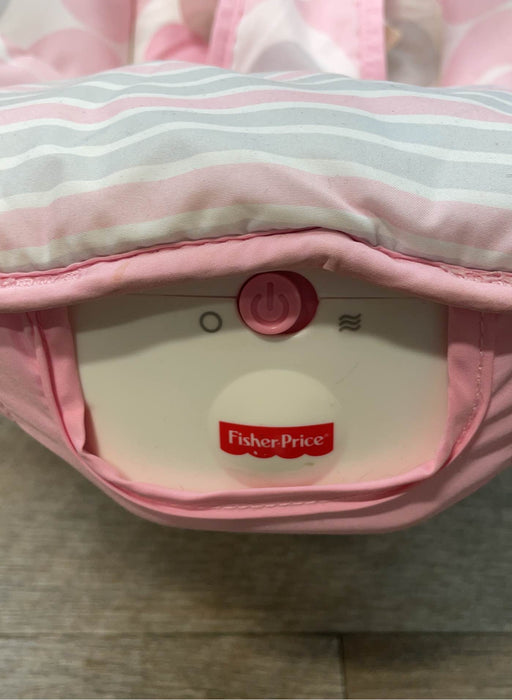 secondhand Fisher Price Baby Bouncer, Pink Ellipse