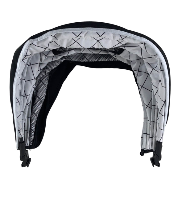 Mockingbird Extendable Canopy without Sunshade, Black, Windowpane