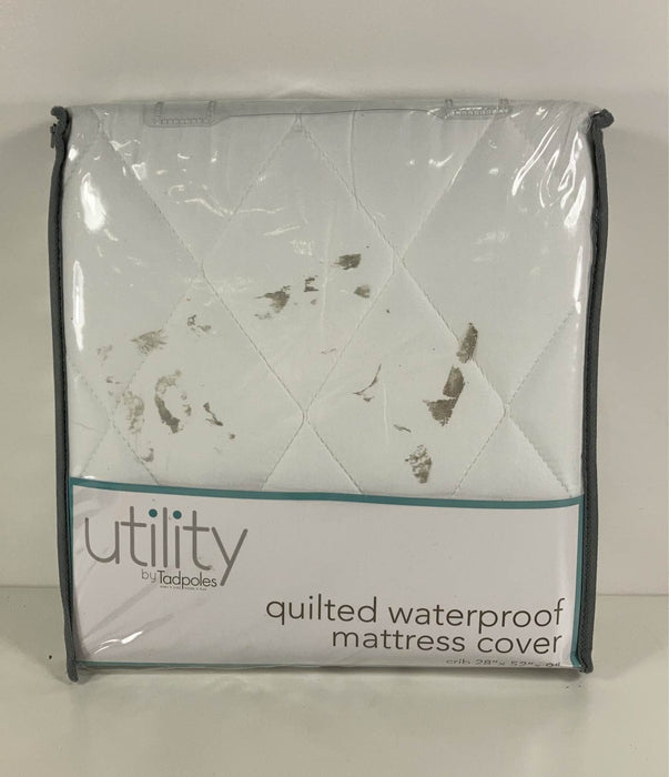 used Tadpoles Quilted Waterproof Crib Mattress Cover