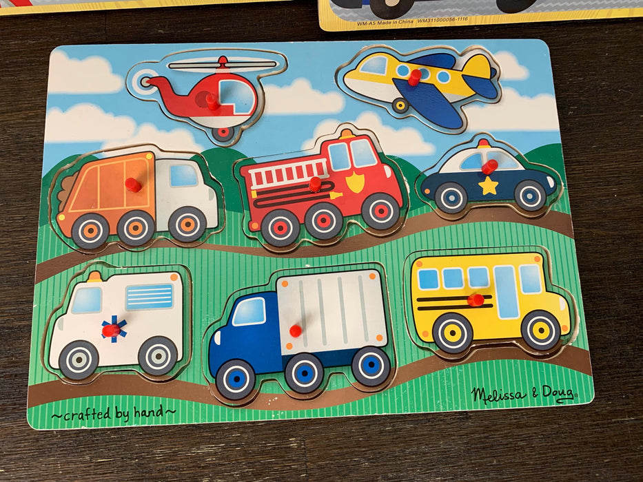 secondhand BUNDLE Melissa & Doug Wooden Puzzles