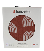 used Babyletto Muslin Crib Sheet, Terracotta Rainbow