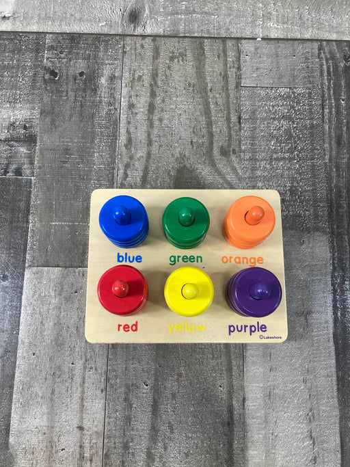 secondhand Lakeshore Color Rings Sorting Board