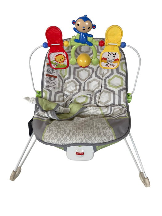 used Fisher Price Baby Bouncer, Geo Meadow